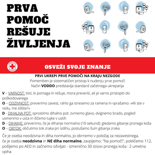 Prva pomoč rešuje življenja.