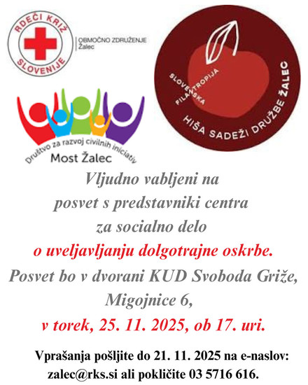 Posvet o dolgotrajni oskrbi.