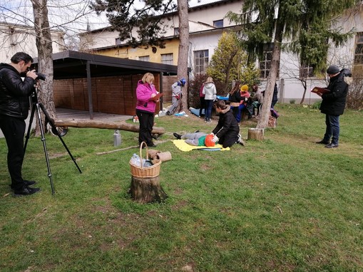 V kader smo ujeli tudi Sama Sadnika iz Savinjske televizije.